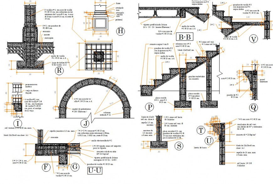 2 d cad drawing of structural detail 2 Aluto Cad software