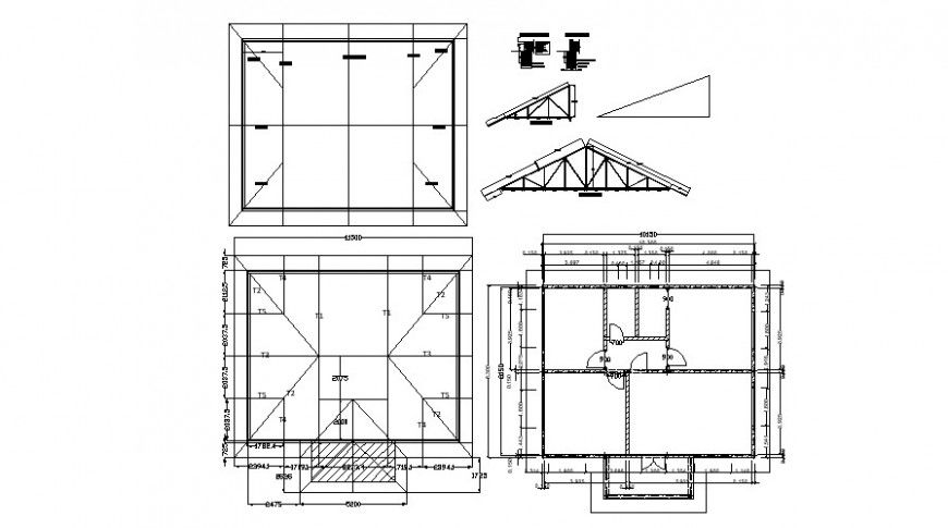 2 d cad drawing of structural details of house plan Auto Cad software