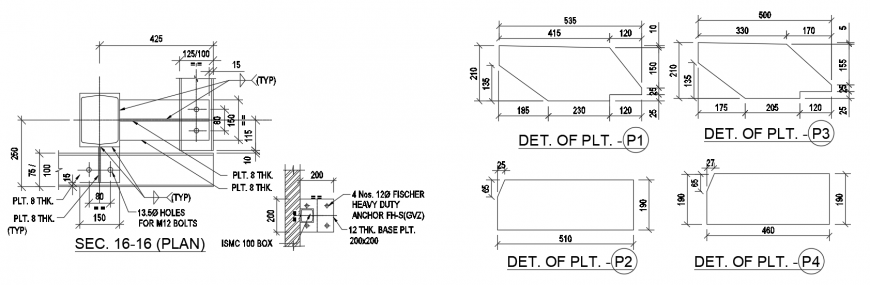 2 d cad drawing of switches section auto cad software