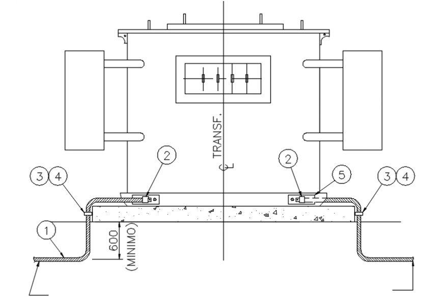 2 d cad drawing of tank details Auto Cad software