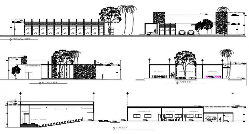 2 d cad drawing of the exterior garden building Auto Cad software