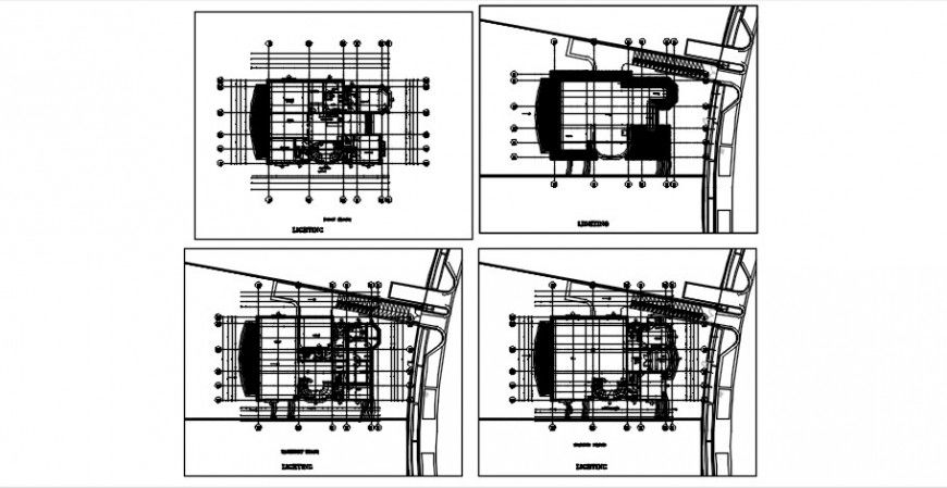 2 d cad drawing of the villa with terrace Auto Cad software