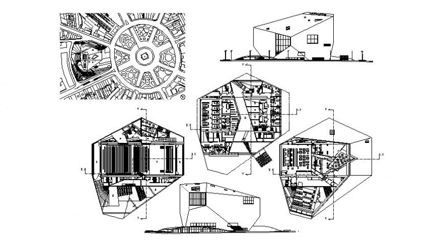 2 d cad drawing of theater Auto Cad software