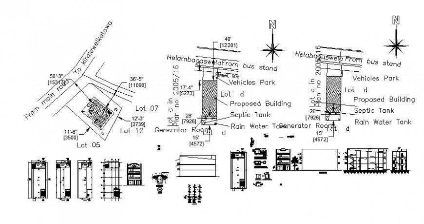 2 d cad drawing of Tissa bank Auto Cad software