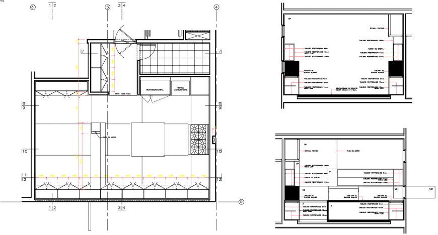 2 d cad drawing of top elevation luxury kitchen auto cad software