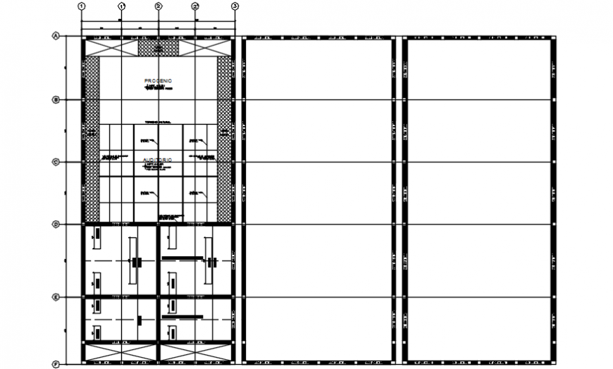 2 d cad drawing of wall auditorium Auto Cad software
