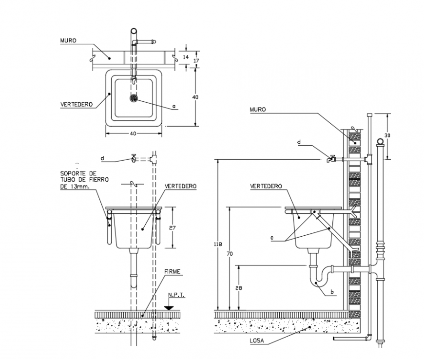 2 d cad drawing of wash basin auto cad software