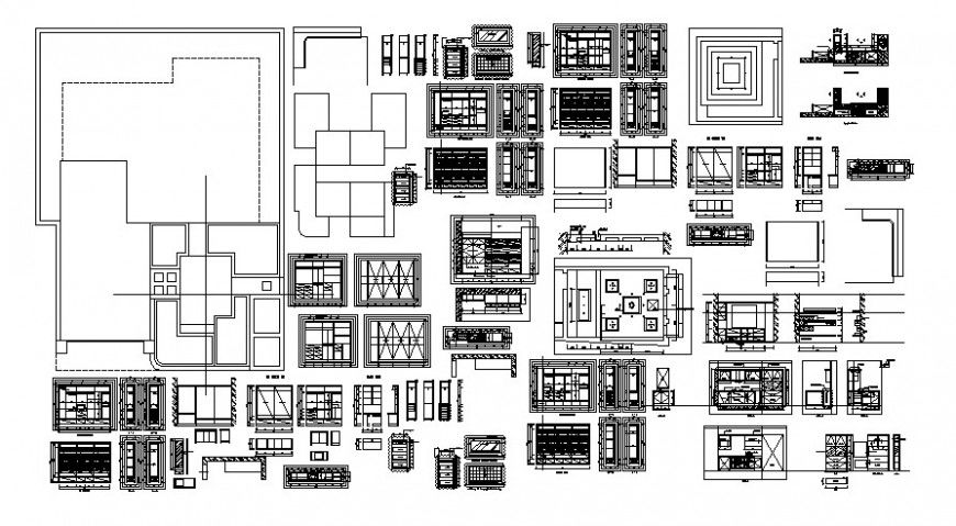 2 d cad drawing of wood furniture Auto Cad software