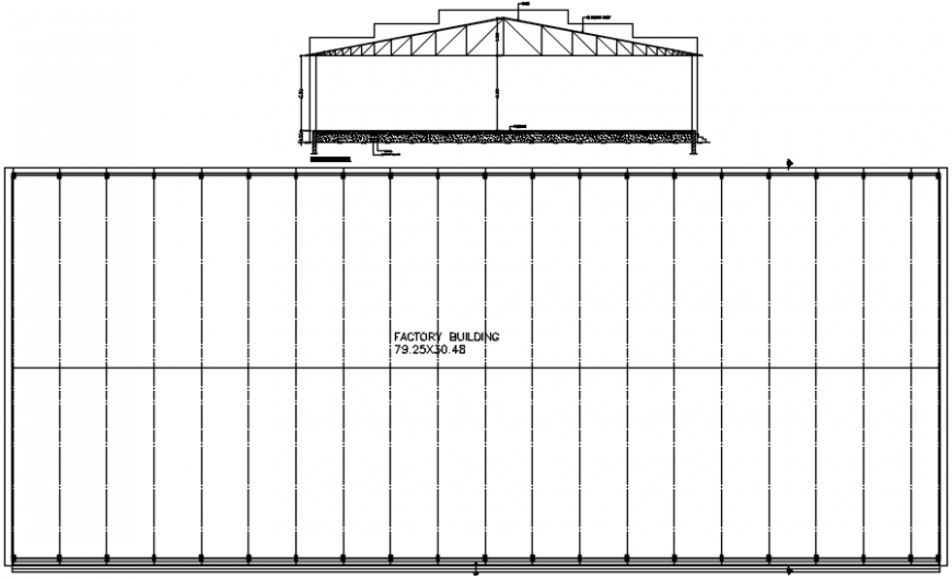 2 d cad drawing of zak block factory building Auto Cad software