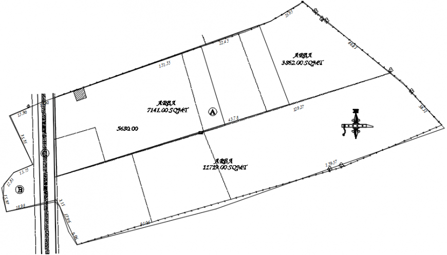 2 d cad drawing of zak block plot Auto Cad software