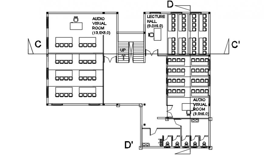 2 d cad drawing office floor area Auto Cad software