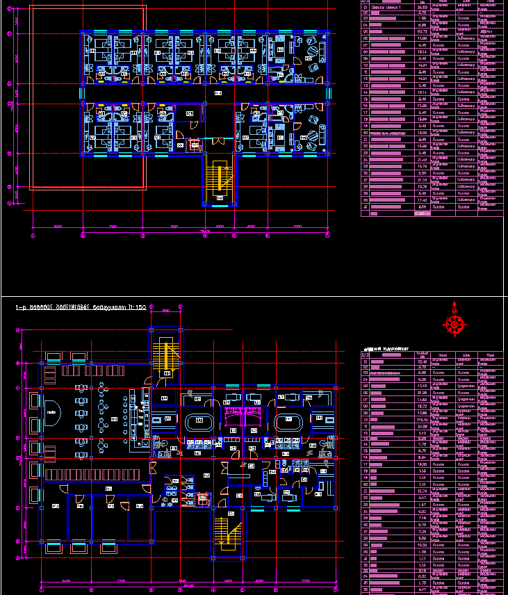 The Hotel AutoCAD File with Complete 2D Architectural Design Drawings