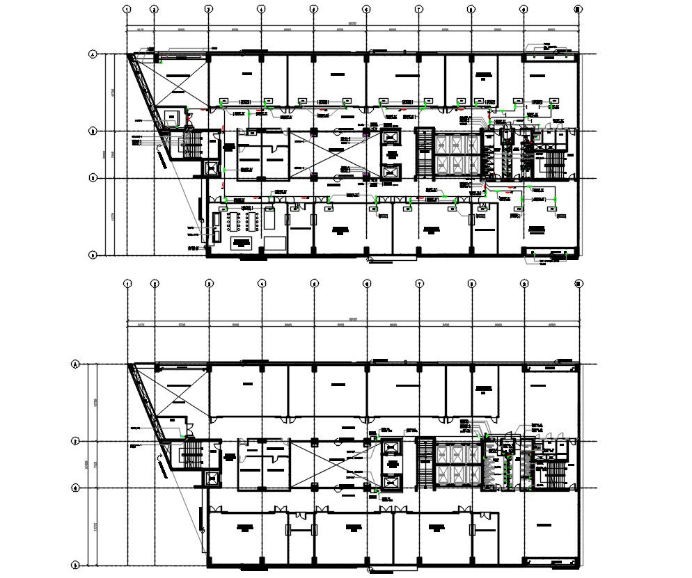 2d CAD Drawing Of Mechanical Engineer College Layout Plan AutoCAD File