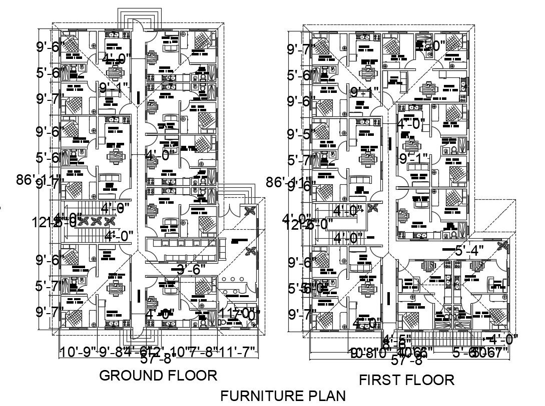 2d CAD plan of house apartment drawings in autocad software