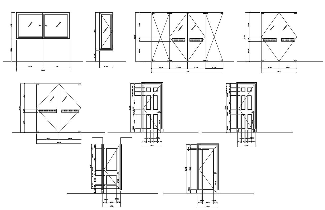 2d Door Design in AutoCAD