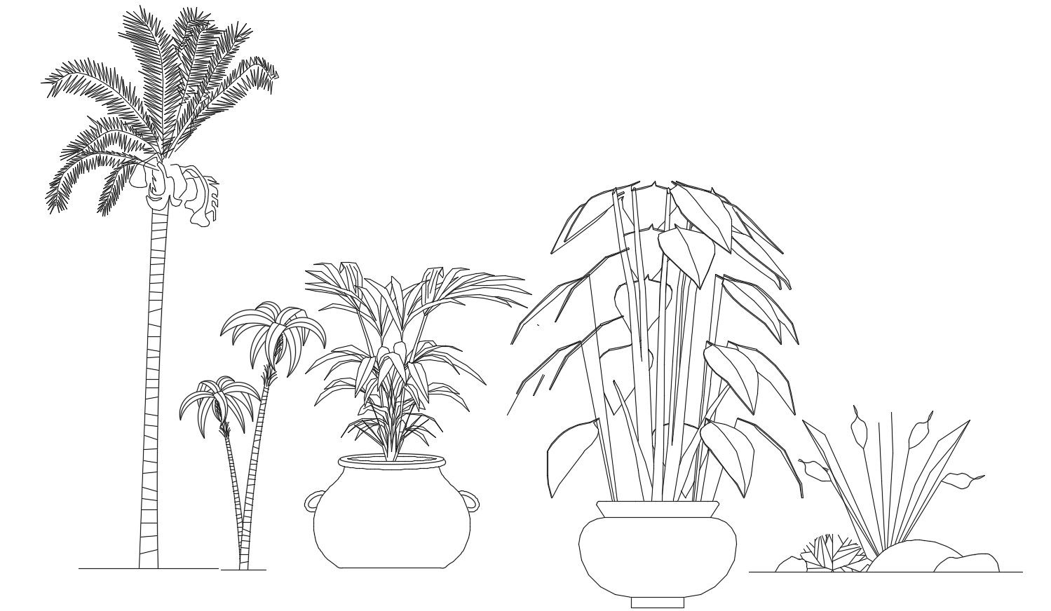 2d Landscape Blocks Elevation Design AutoCAD Drawing Free Download