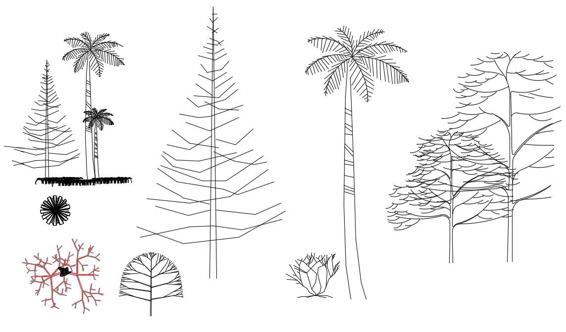 2d Landscape Blocks Plan and Elevation Drawing Free Download