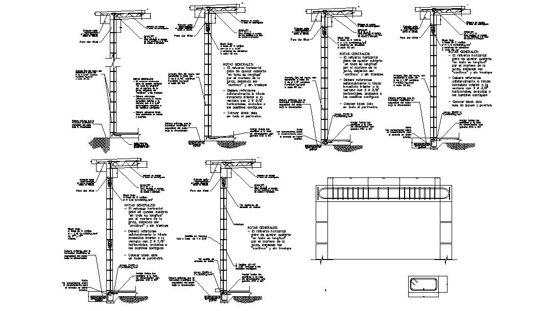 2d RCC Structure Design AutoCAD Drawing File