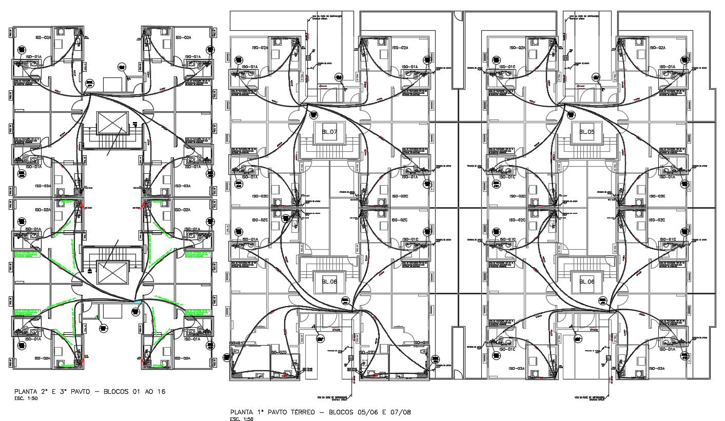 2d Residence Living Apartment Electrical Installation Wiring Plan CAD File Download