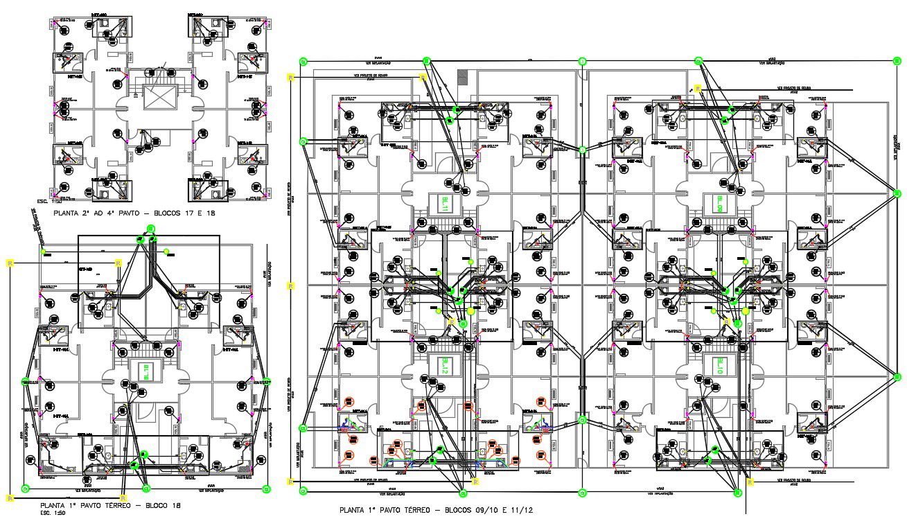 2d Residence Living Apartment Layout Architecture Plan AutoCAD Drawing Download