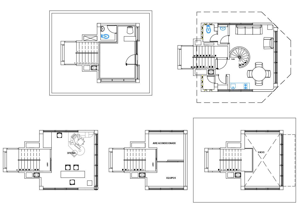 2d cad drawing of airport control tower design in dwg file