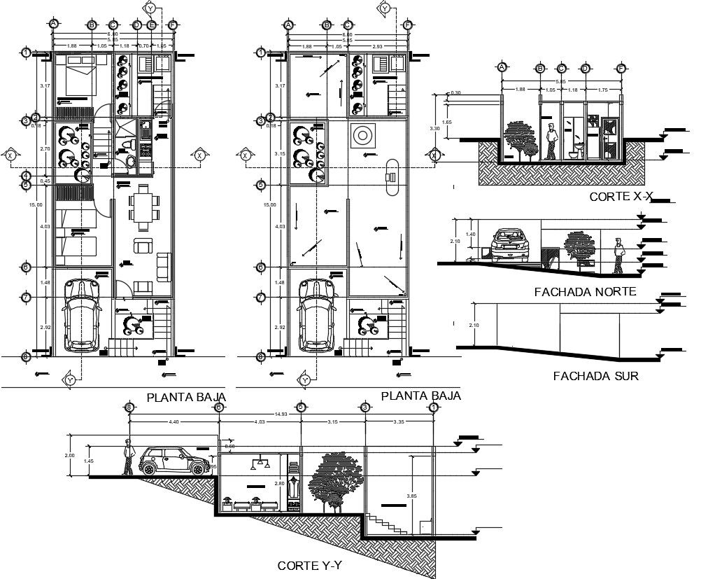 2d cad-house layout plan in dwg file