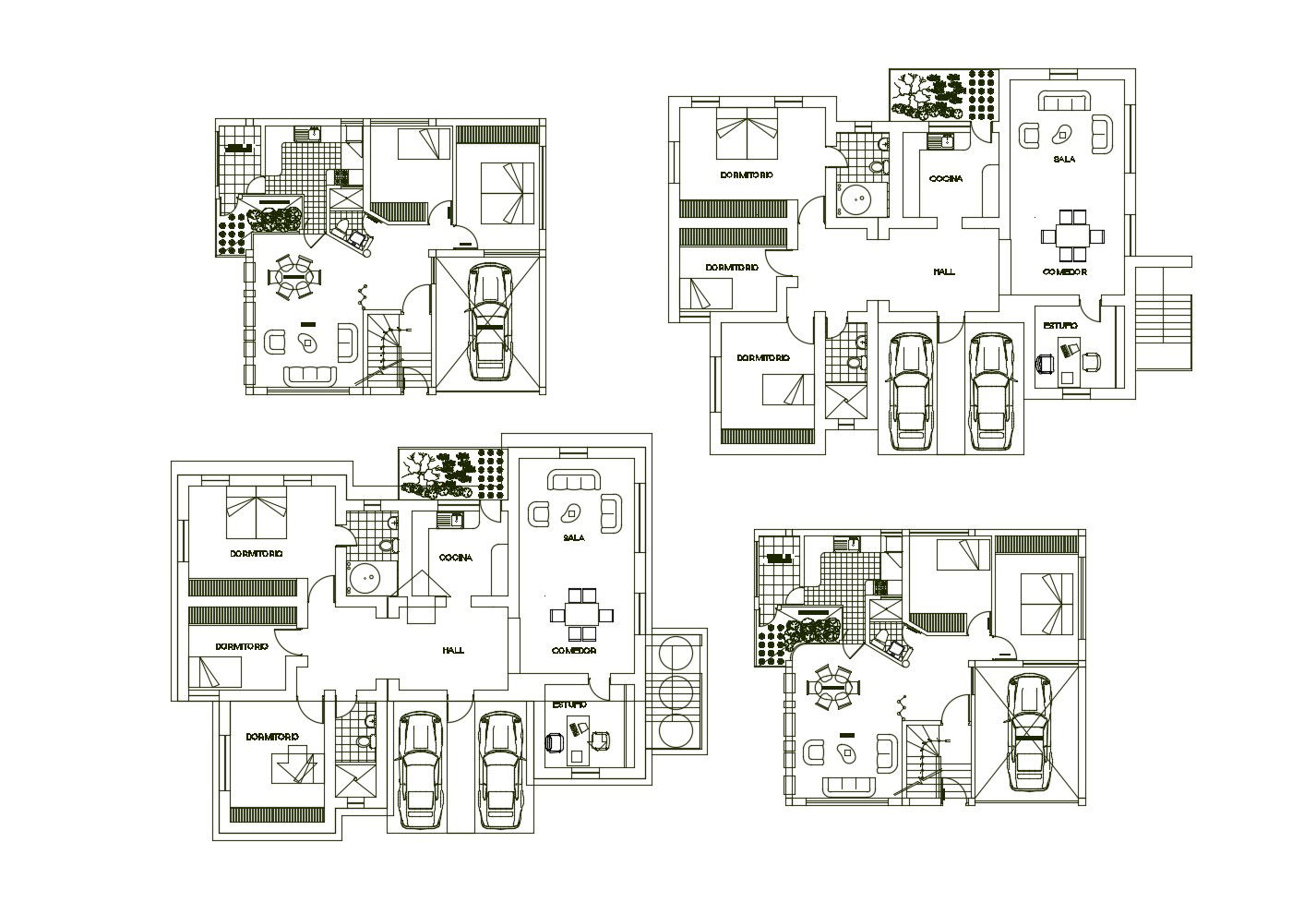 House 2d Plan In DWG File