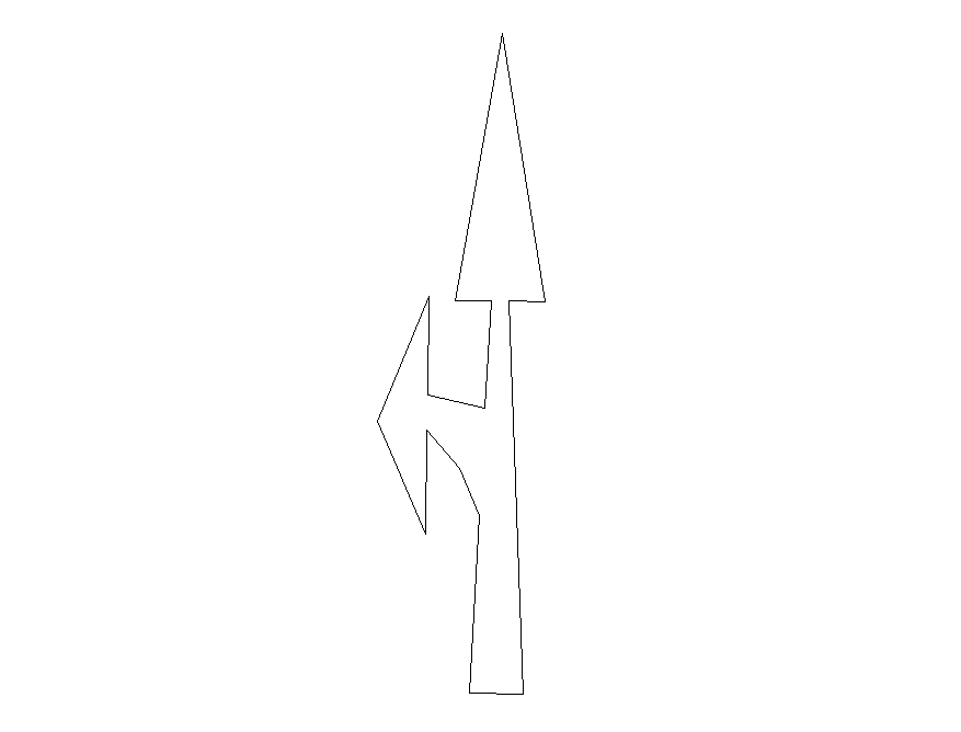 2d view Direction arrow CAD logo layout autocad file