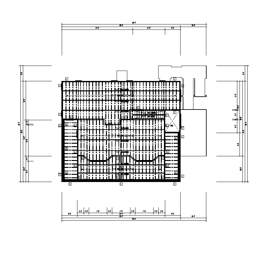 2d view of terrace plan detail layout file