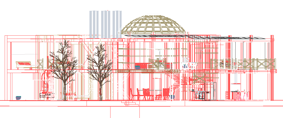 3D Bungalow CAD Drawing with a Front Rendered View Downloads