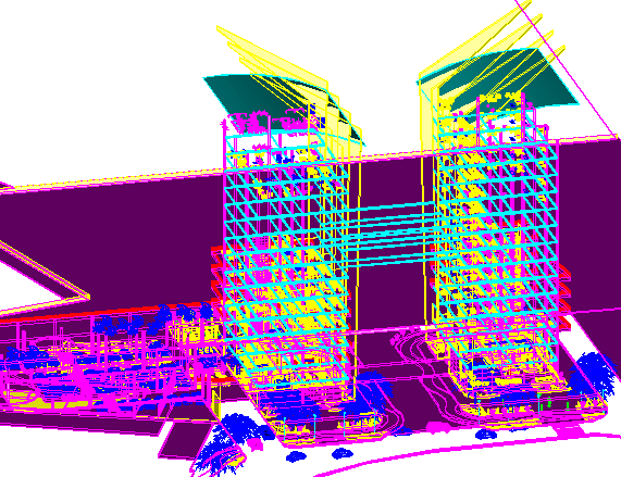 3D Model of 5 Star Hotel Buenaventura with the Luxurious Design