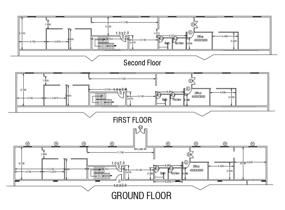 2d Ware House plan CAD Drawing Download DWG File