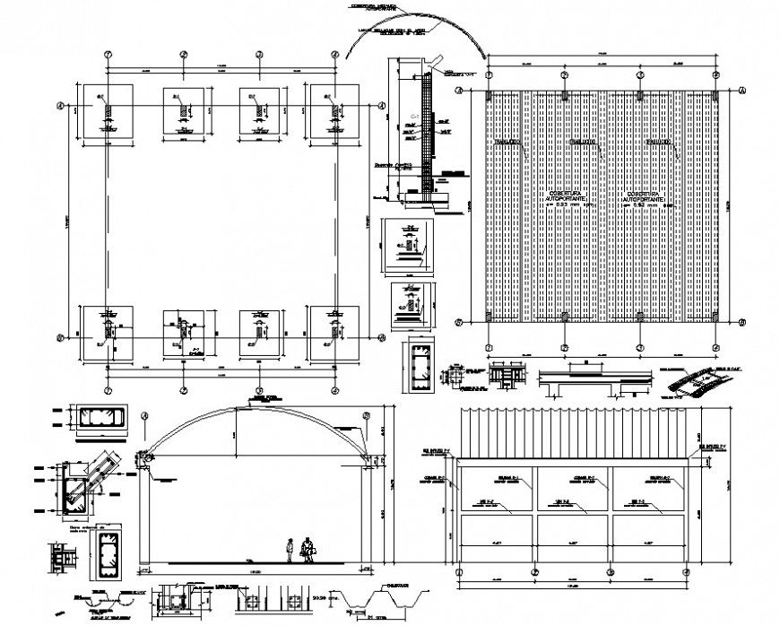 2d architecture school layout plan