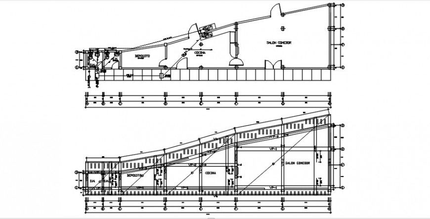 2d CAD drawings details of restaurant building units dwg autocad file
