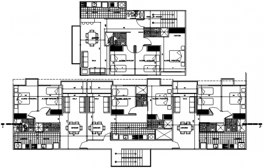 2d CAD drawings of house layout plan autocad softwrae file