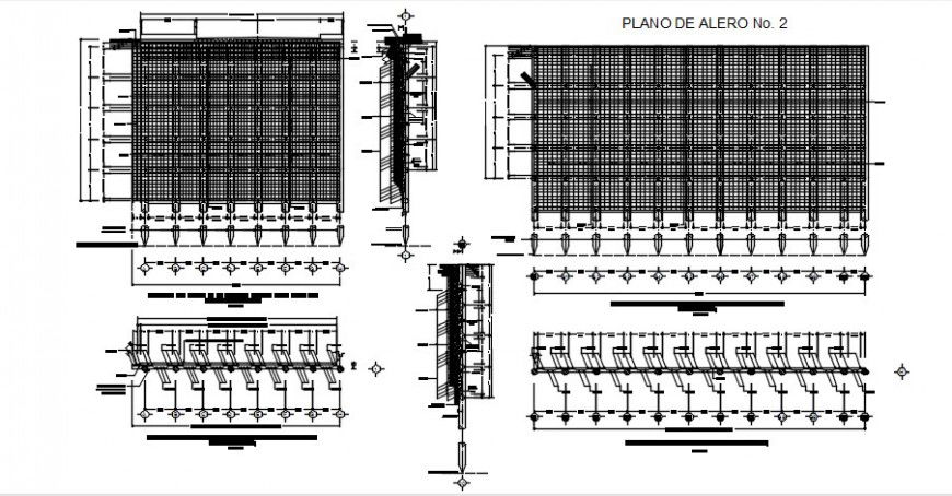 2d CAD construction units details bridge project dwg file