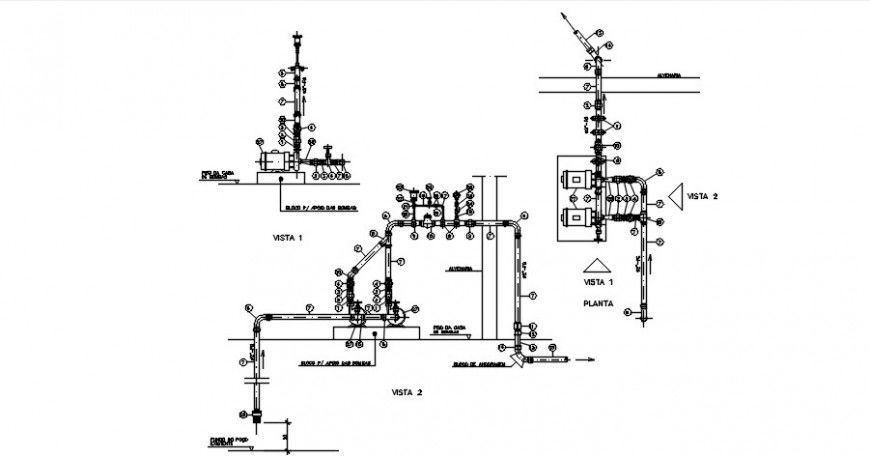 2d CAD drawing detailing of plumping units blocks dwg autocad file
