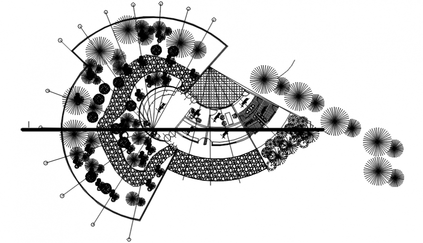 2d CAD drawing details of building layout floor plan autocad software file