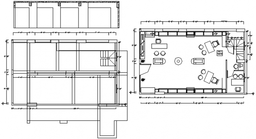 2d cad drawing furniture layout Autocad software