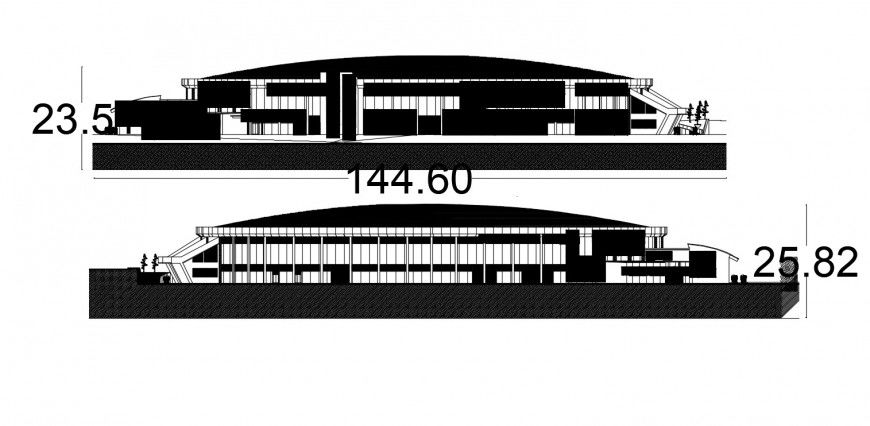 2d cad drawing of 3 star hotel autocad software