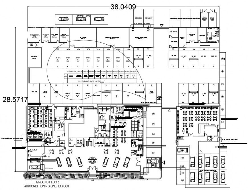 2d cad drawing of airline layout plan autocad software