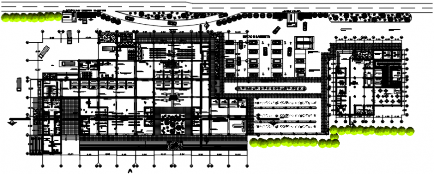 2d cad drawing of airport plan