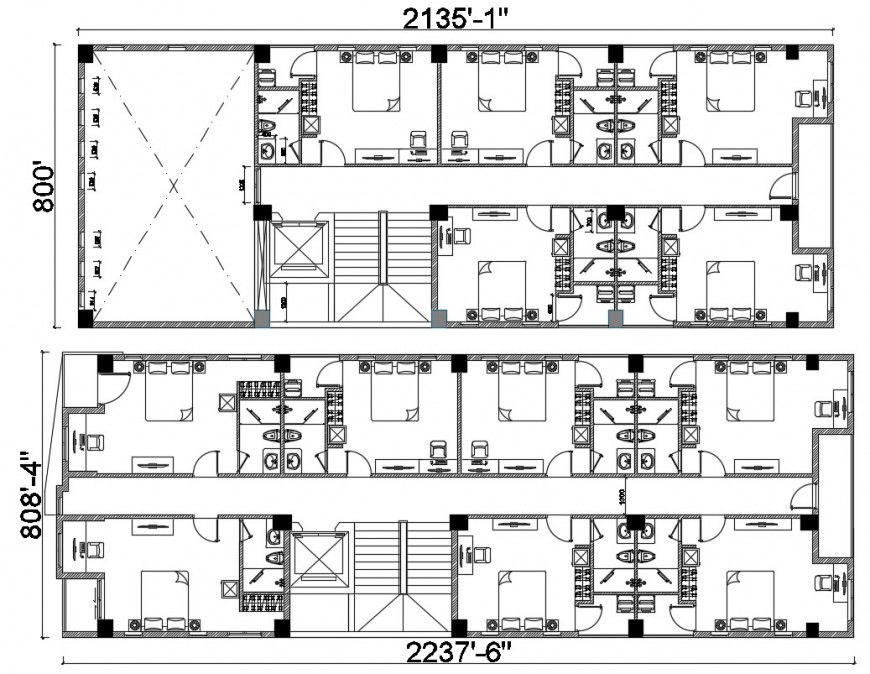 2d cad drawing of apartment arch autocad software