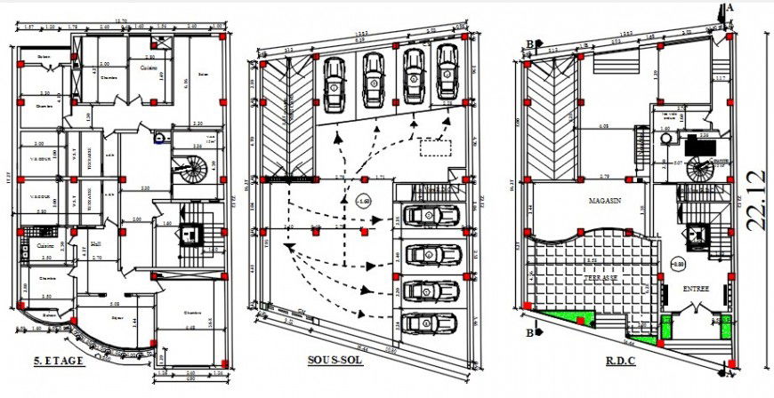 2d cad drawing of apartment commercial autocad software