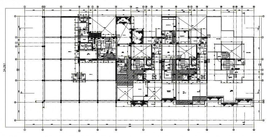 2d cad drawing of apartment flat elevation autocad software