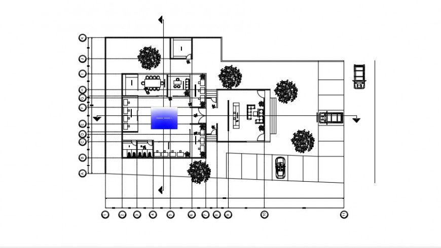 2d cad drawing of Architecture workshop auto cad software