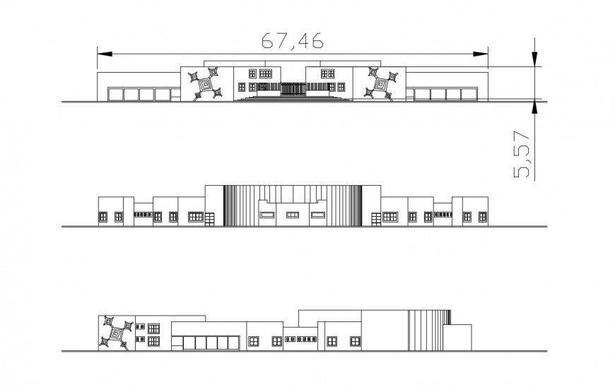 2d cad drawing of art school autocad software