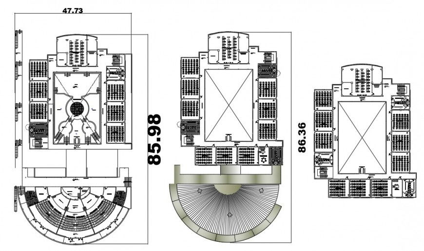 2d cad drawing of auditorium lecture hall autocad software