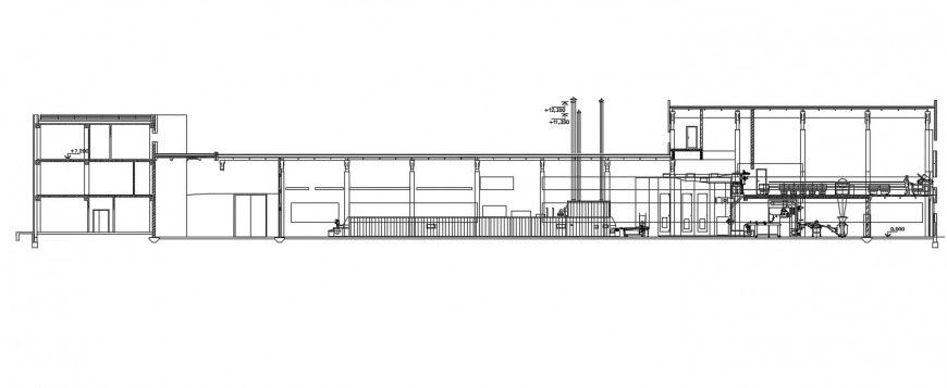 2d cad drawing of bakery elevation autocad software