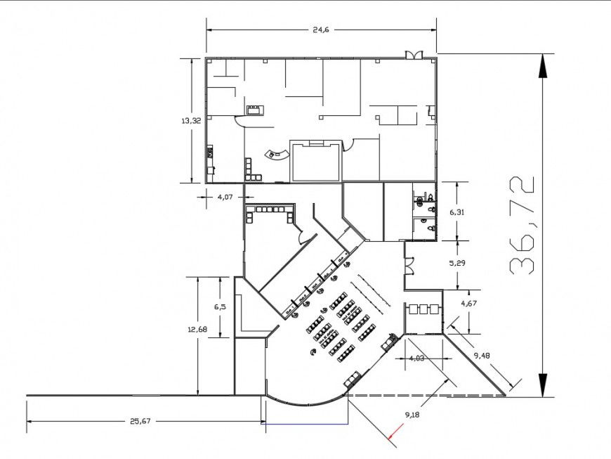 2d cad drawing of bank bench plan auto cad software